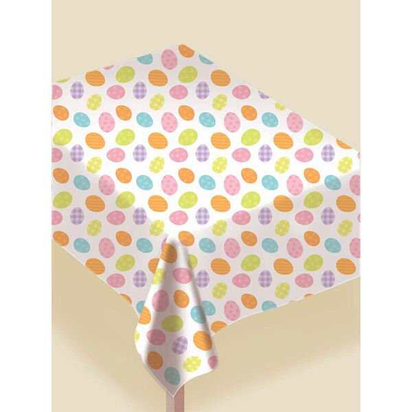 Amscan Easter Egg FlannelBacked Vinyl Tablecloth & Reviews Wayfair